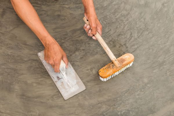 Driveway Concrete Staining in Davis
